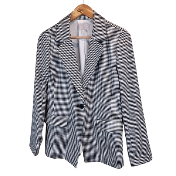 Chelsea28 Houndstooth Blazer Medium Tailored Fit Academia Professional Office - Picture 4 of 14